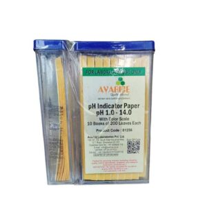 PH Paper Indicator 1-14 with colour scale 200 Leaves Make AVARICE