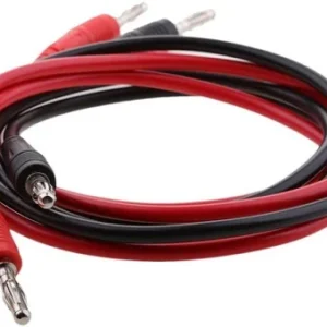 BANANA LEAD 4MM PAIR (1 RED +1 BLACK )|With Hole, Without Hole